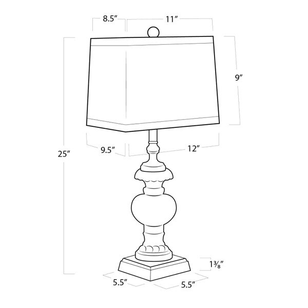Parisian Glass Table Lamp